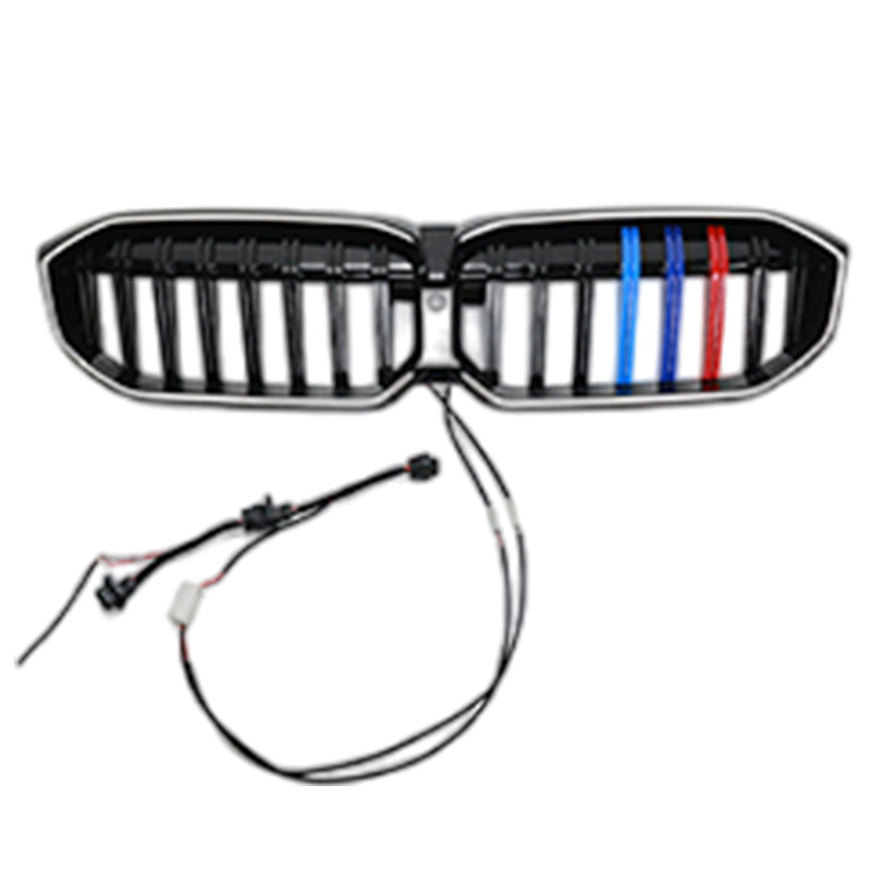 BMW 3 Series illuminated grille automotive headlights view 3