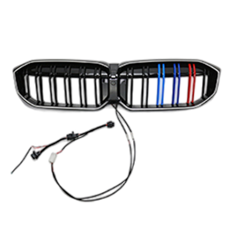 BMW 3 Series illuminated grille automotive headlights view 4