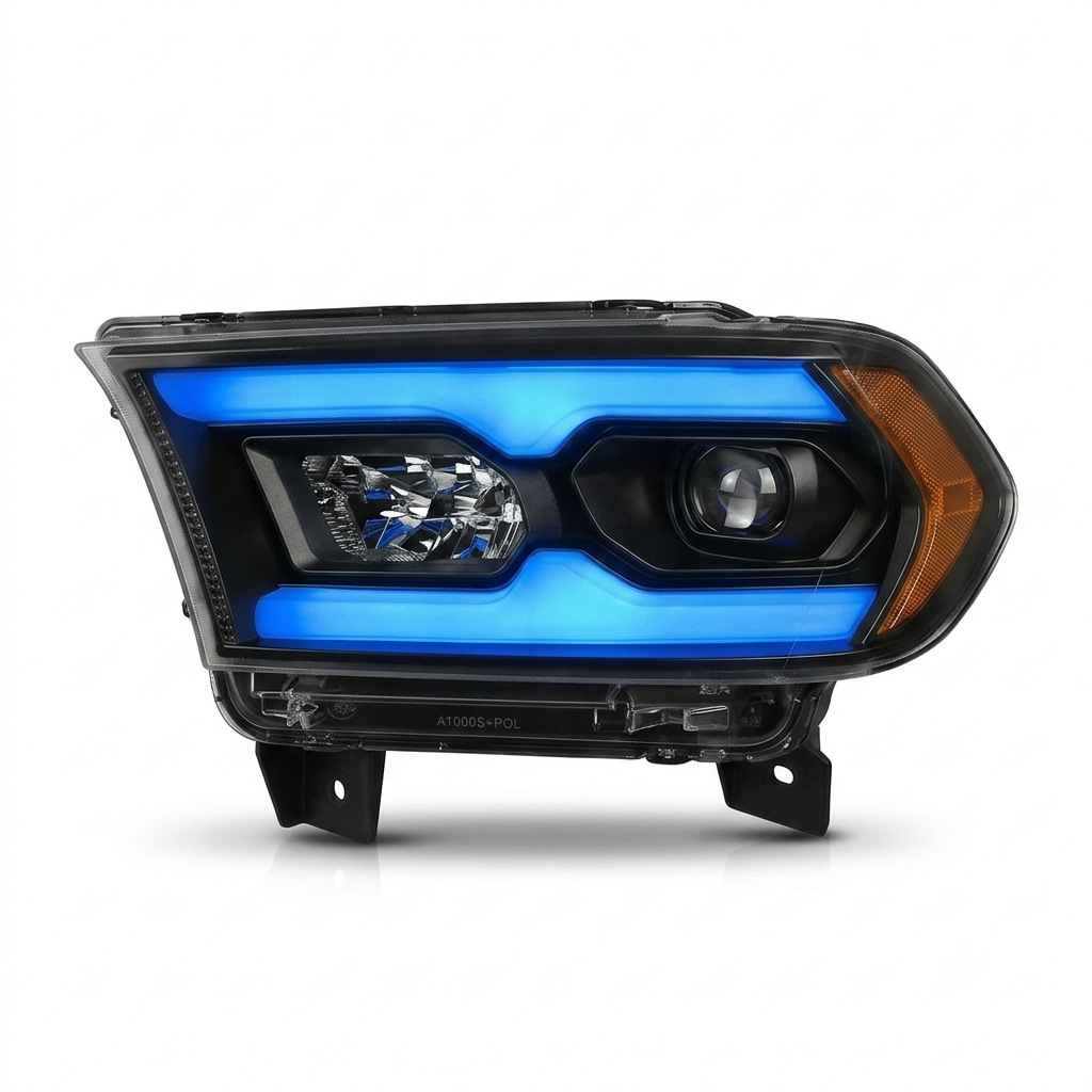 2016-2020 Dodge Durango modified LED headlight assembly view 2