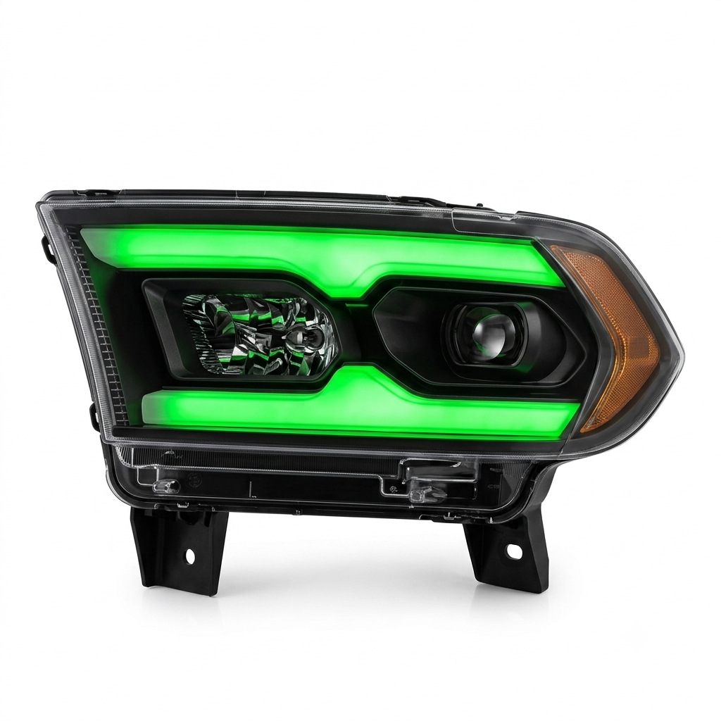 2016-2020 Dodge Durango modified LED headlight assembly view 3