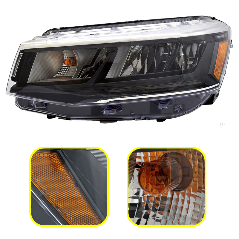 Volkswagen halogen headlight housing assembly 2022-2025 view 2