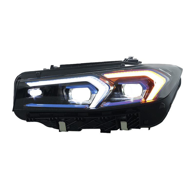 BMW LED headlights 2023-2024 view 3