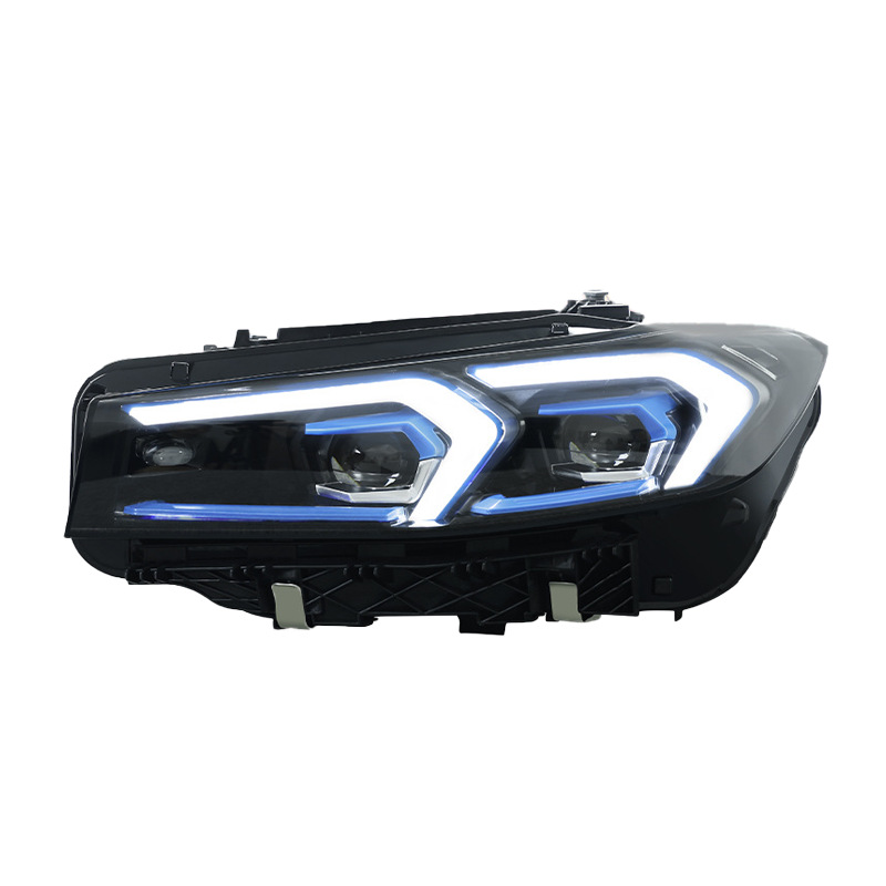 BMW LED headlights 2023-2024 view 4