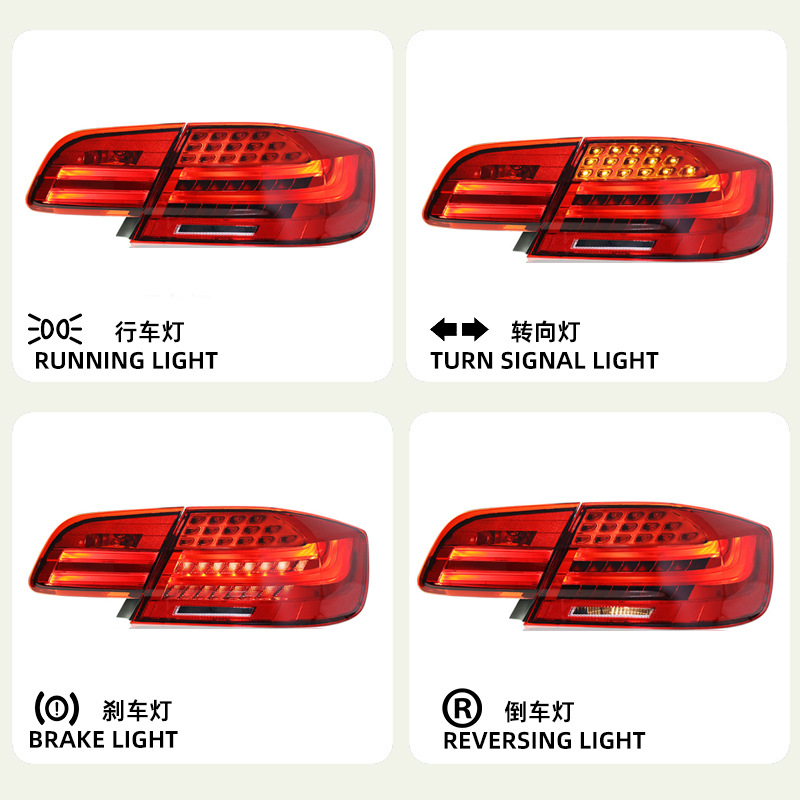 BMW LED taillight M3 2006-2013 Coupe E92 smoked edition, E92 Coupe red edition view 2