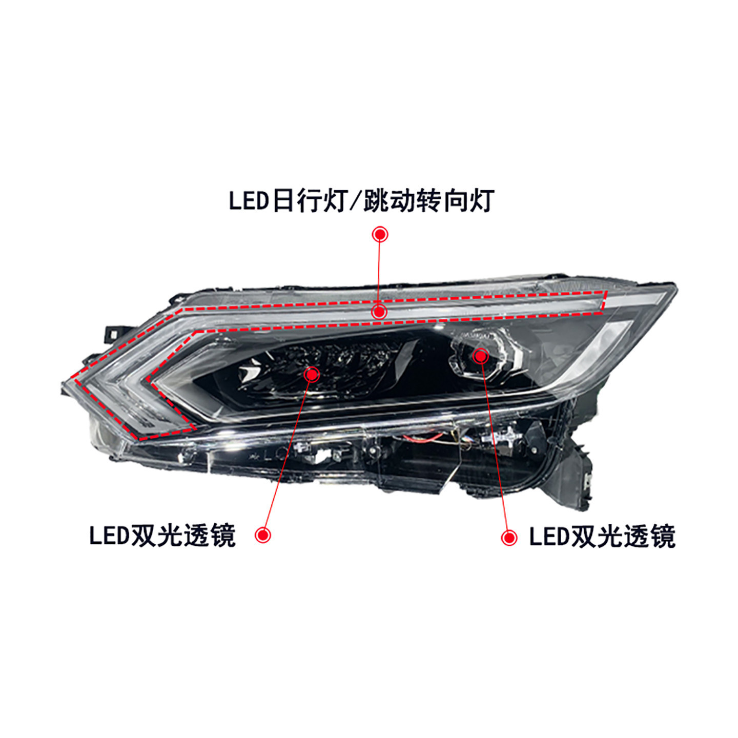 LED headlights 2019-2023 view 2
