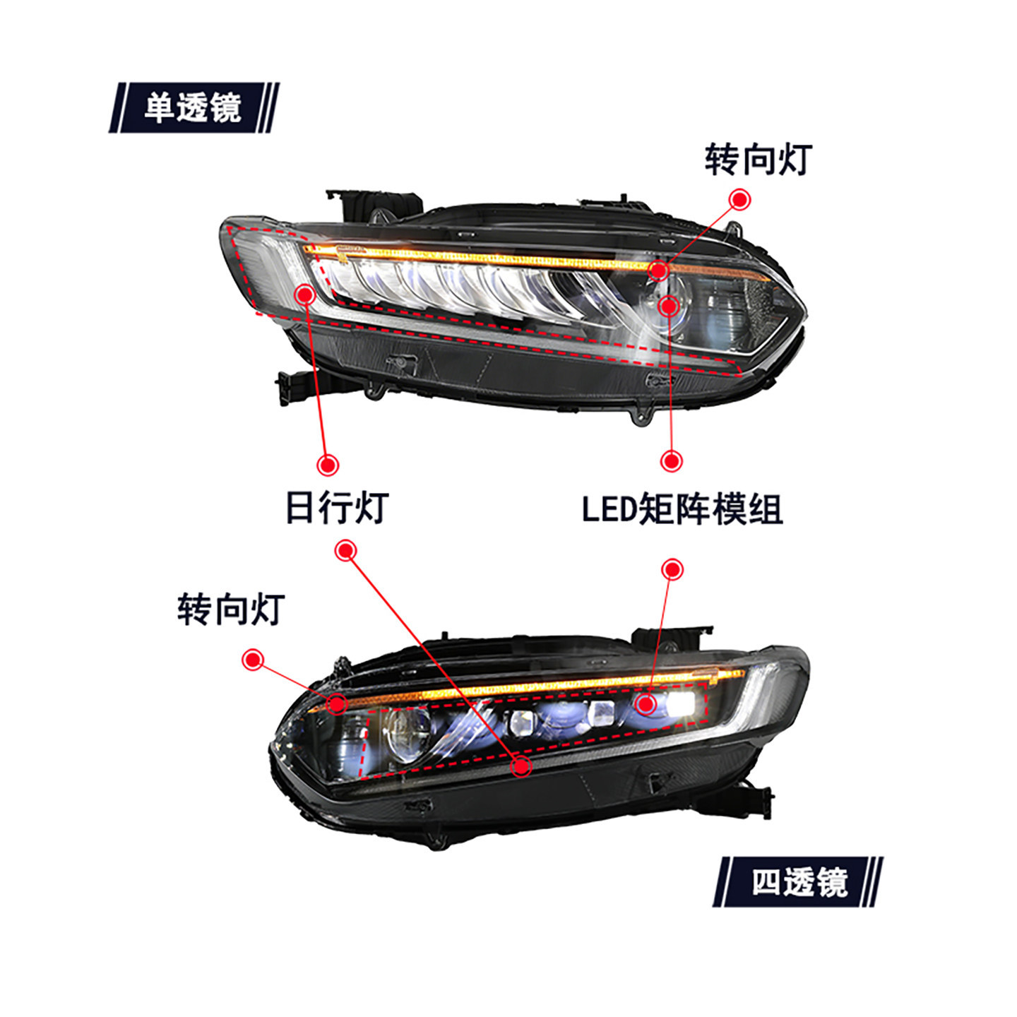 Honda LED headlight 2018-2022
