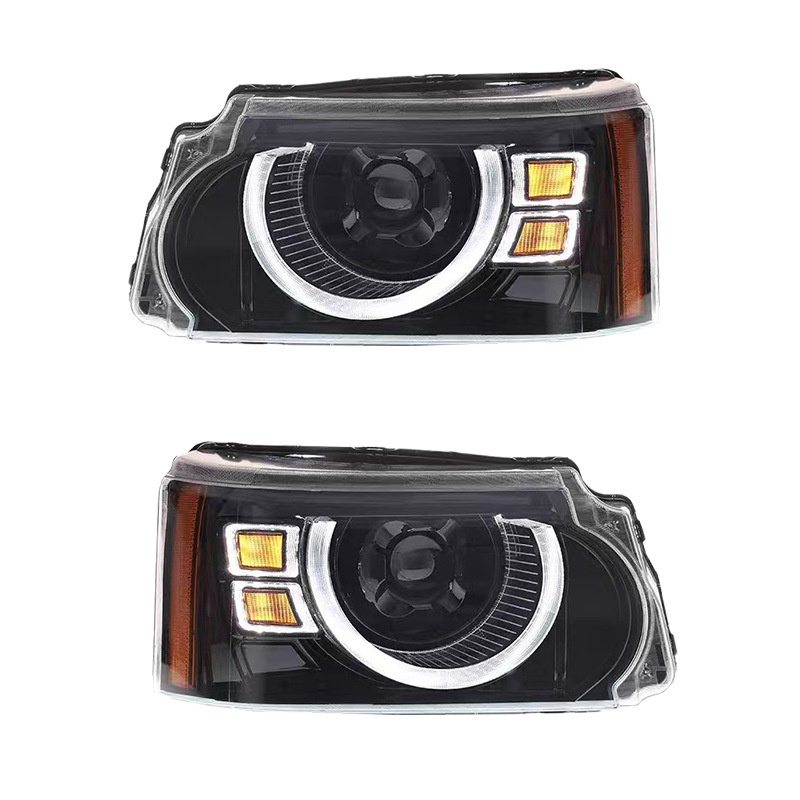05-13 Range Rover Sport Evoque headlights Land Rover LED headlamps view 4