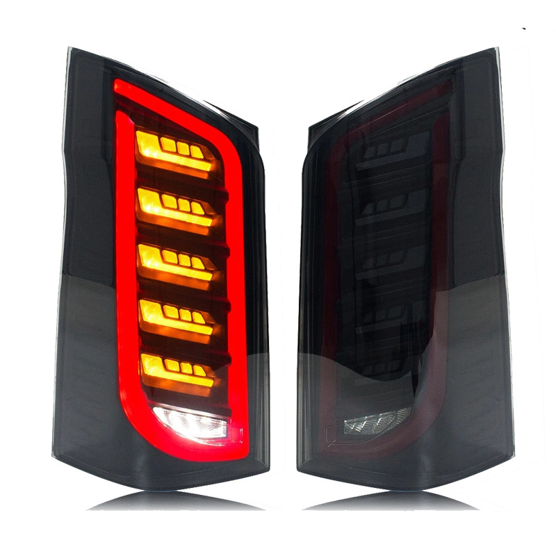 Mercedes LED tail light set for V-Class (Vito/ViVo) W447 leaf-style LED tail light assembly V view 2