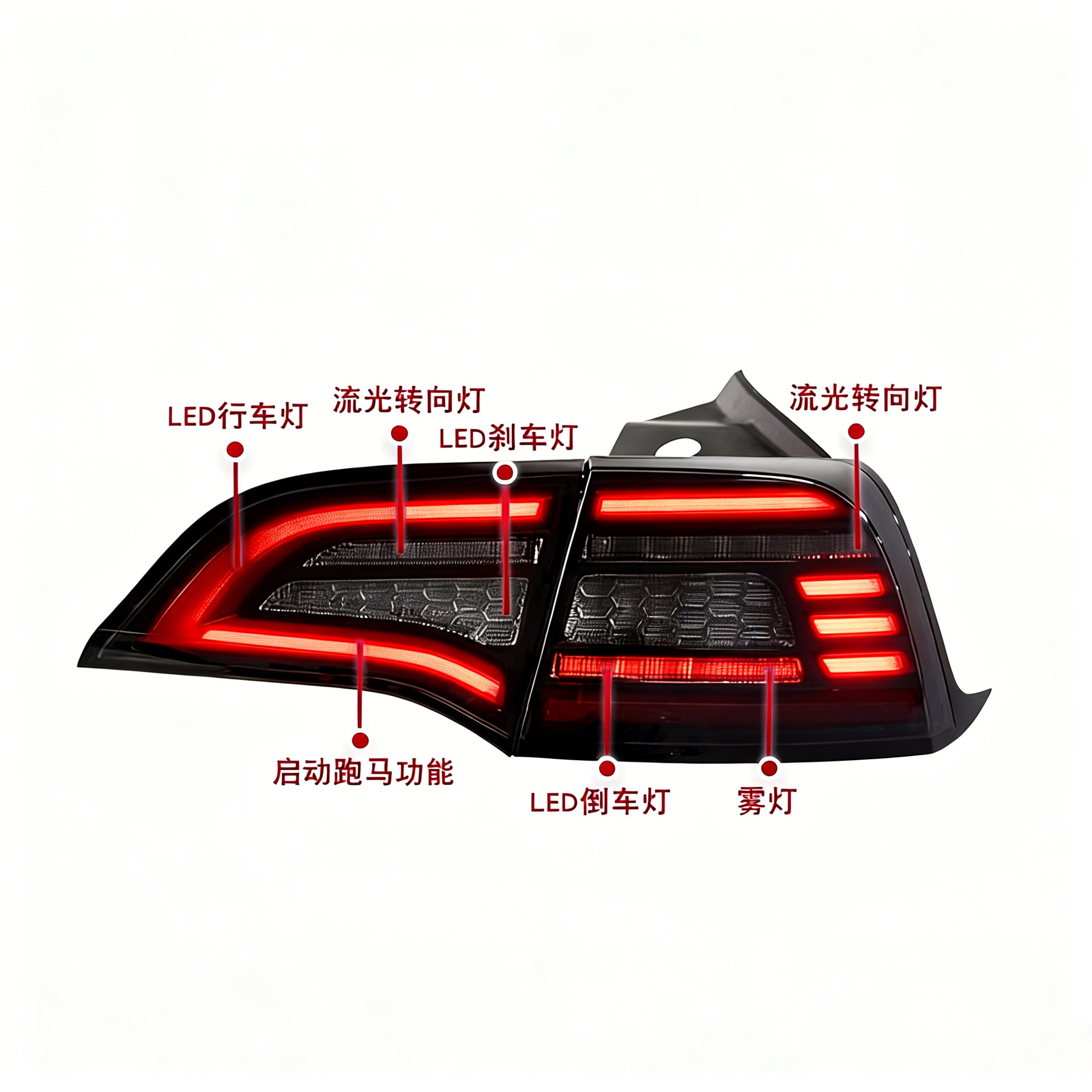Tesla LED taillight Model 3
