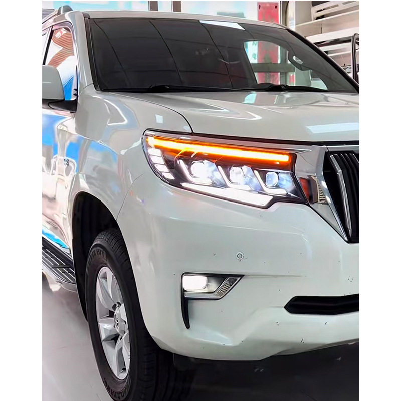 2018 Toyota Prado LED headlights view 3