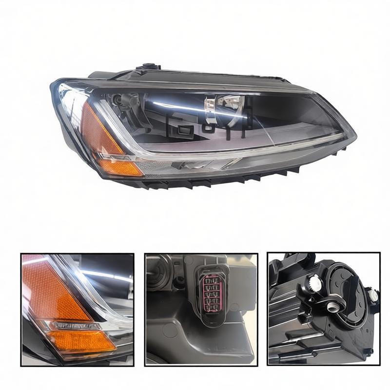 Volkswagen Jetta LED Halogen Headlight view 2