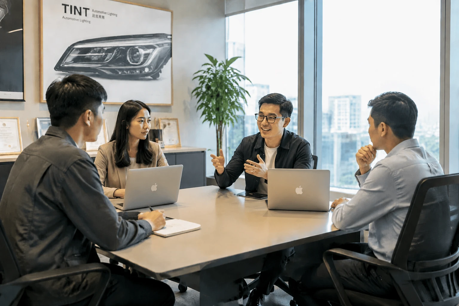 Motuon foreign trade team meeting